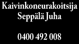 Kaivinkoneurakoitsija Seppälä Juha logo